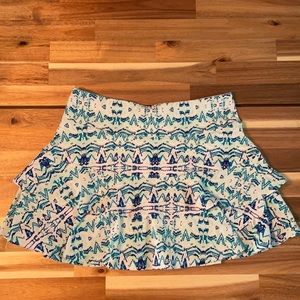 Soybu, Medium, blue,teal, white, Skort